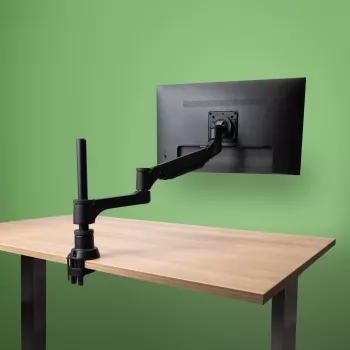 R-Go Tools monitori käsi R-Go Caparo Single, täielikult reguleeritav gaasivedruga, 3-9 kg kandevõime, 100% ringluspõhine, must