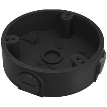 Junction box DAHUA DH-PFA136-B — alumiiniumkorpus, must, 1/2-tolline keere, 110×34 mm, 1 kg kandevõime
