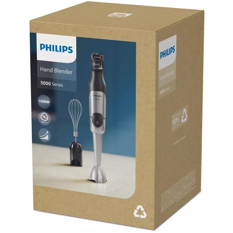 Philips 5000 seeria HR2682/00 blender saumikser 1200 W Must, Roostevaba teras
