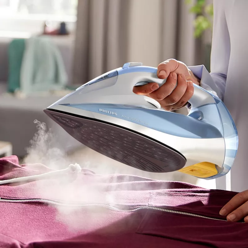 Aurutriikraud Philips 7000 seeria DST7011/20 — 2600 W, 0,3 l paak, SteamGlide Plus tallatald, vertikaalne aur