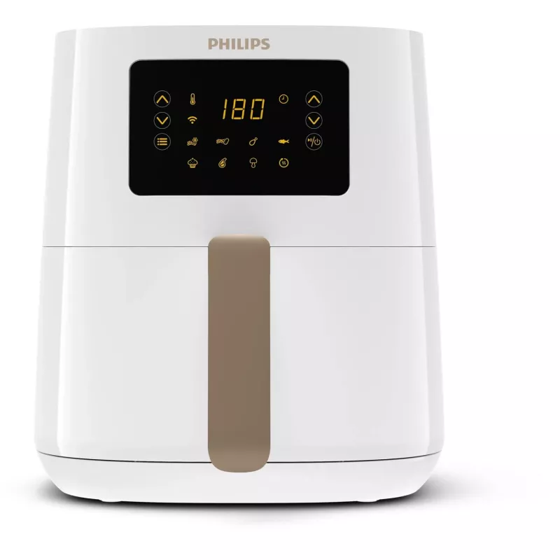 Philips 5000 seeria HD9255/30 fritüür Ühekorruseline 4,1 L Eraldiseisev 1400 W Kuumaõhufritüür Gold, Valge