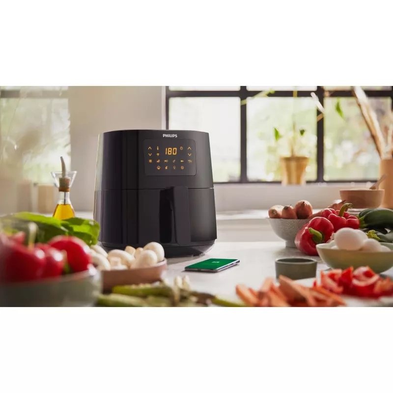 Philips 5000 seeria HD9255/30 fritüür Ühekorruseline 4,1 L Eraldiseisev 1400 W Kuumaõhufritüür Gold, Valge