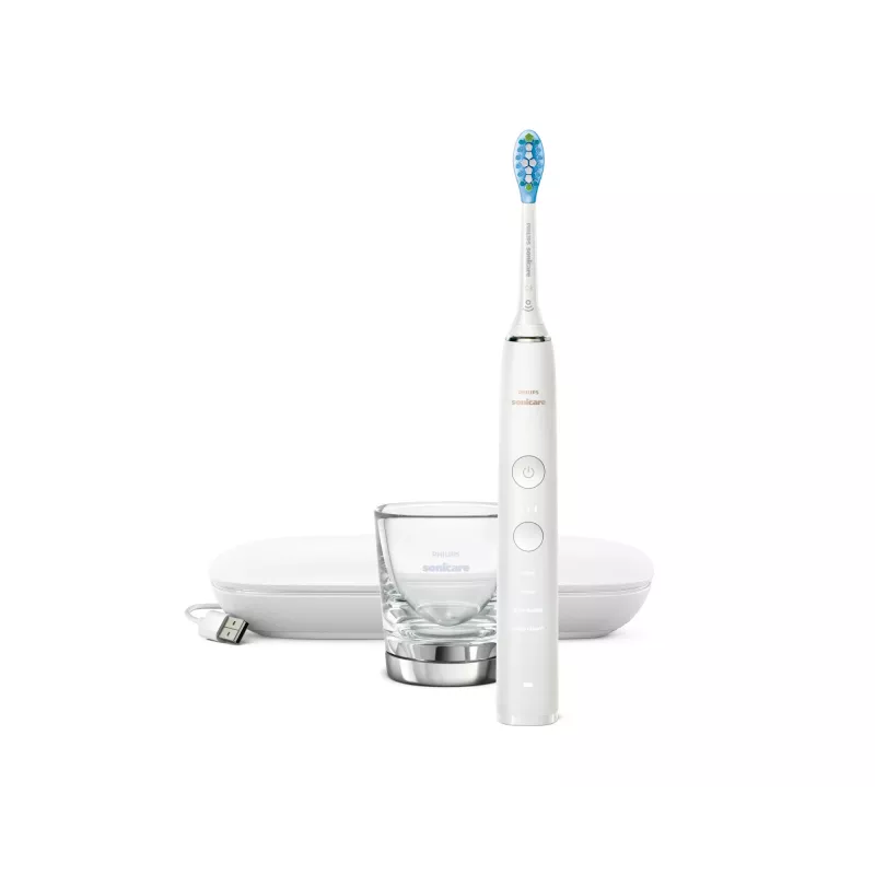Sonic elektriline hambahari Philips DiamondClean 9000 HX9911 — vibreeriv hambahari, Li‑Ion laetav, 3 režiimi, valge
