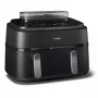 Kuumaõhufritüür Philips 5000 seeria NA551/00 — 9 L mahutavus, 2300 W, puutetundlik juhtimine, LED-ekraan, must/hõbedane