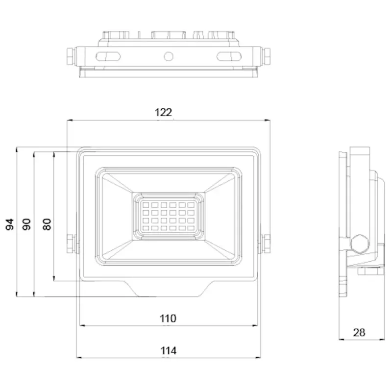 Välistingimustesse LED-prožektor OLLO VS121C-20W-RGB 20W 1900lm RGB