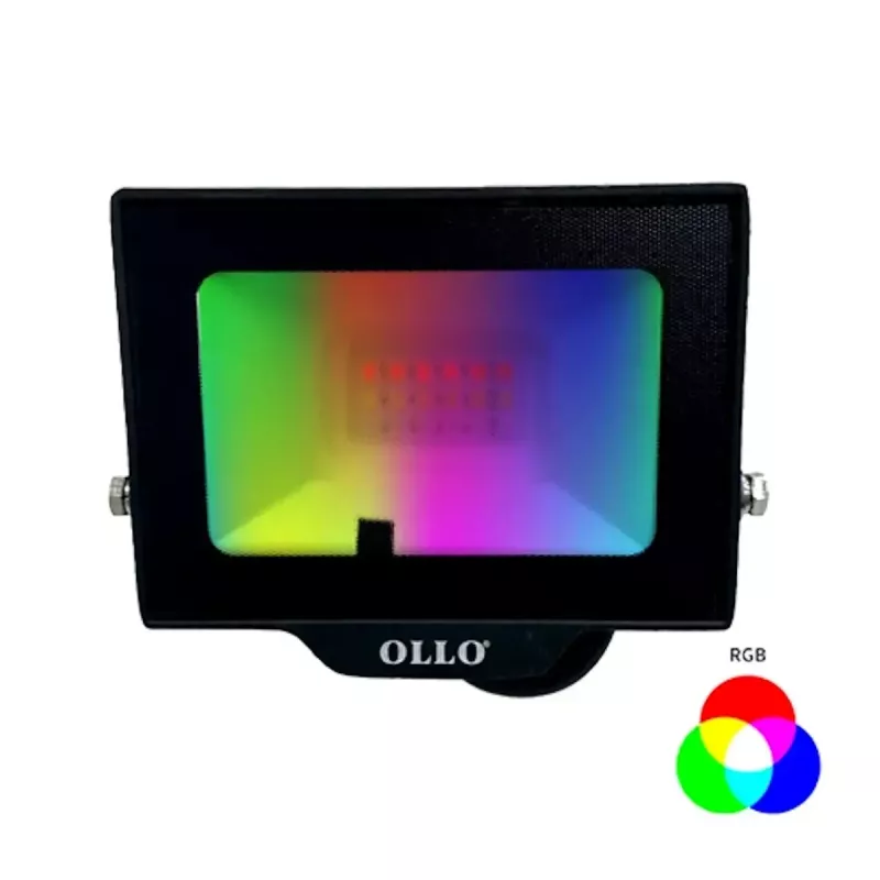 Välistingimustesse LED-prožektor OLLO VS121C-20W-RGB 20W 1900lm RGB