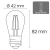 LED-pirn VISIONAL VS-B-19 1 W 100 lm 2700 K, energiaklass F