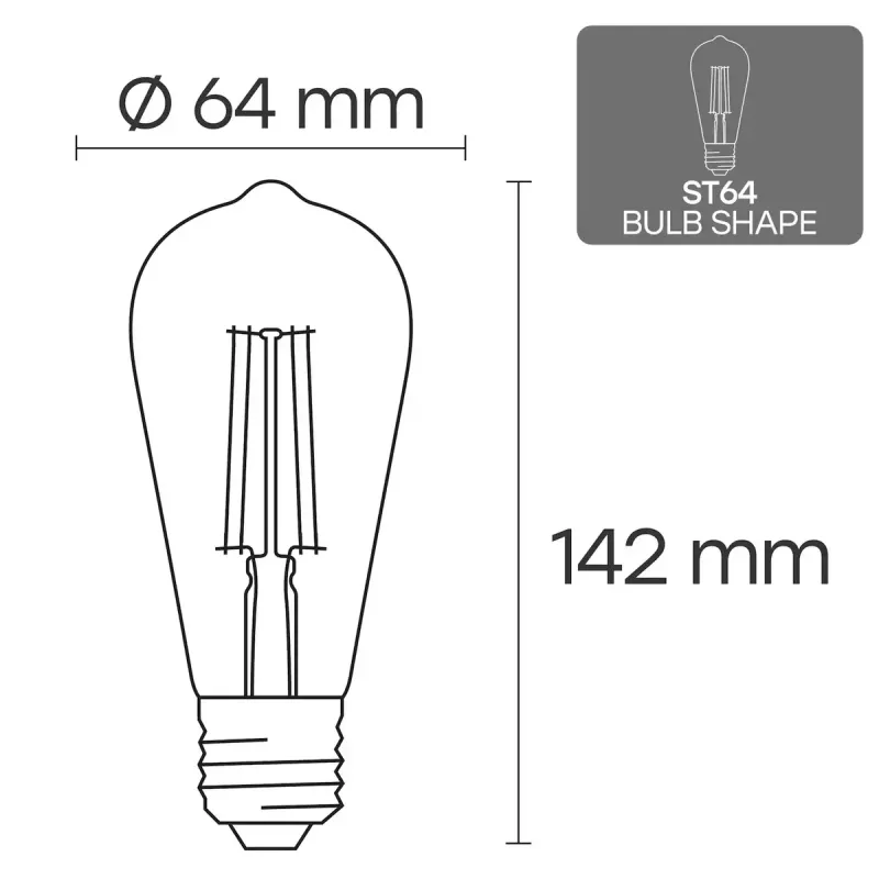 LED-pirn VISIONAL VS-B-16 10 W — 1100 lm, majapidamisvalgustus