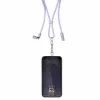 Intenso USB-C laadimisnöör telefoni kaelarihmakaabel 60 W kiirlaadimine reguleeritava pikkusega 1,65 m nailon lilla