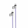 Intenso USB-C laadimisnöör telefoni kaelarihmakaabel 60 W kiirlaadimine reguleeritava pikkusega 1,65 m nailon lilla