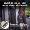 Intenso USB-C laadimisrihm telefoni kaelapaela kaabel 60 W kiirlaadimine reguleeritava pikkusega 1.65 m nailon roheline