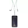 Intenso USB-C laadimisrihm telefoni kaelapaela kaabel 60 W kiirlaadimine reguleeritava pikkusega 1.65 m nailon roheline
