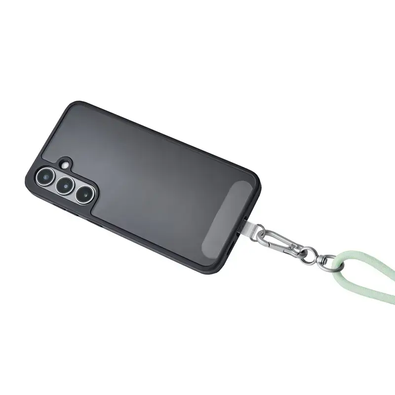 Intenso USB-C laadimisrihm telefoni kaelapaela kaabel 60 W kiirlaadimine reguleeritava pikkusega 1.65 m nailon roheline