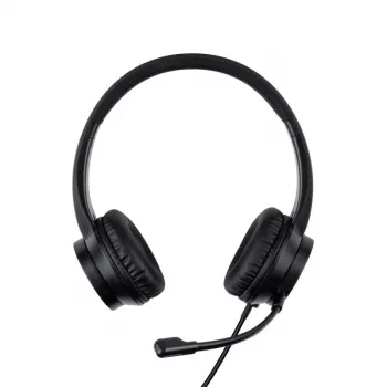 Peakomplekt Lindy USB-C Office Headset juhtmega 20-20000 Hz 1.95m Must