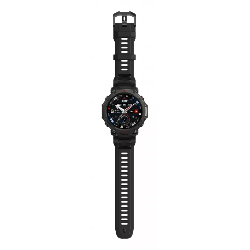 Amazfit T-Rex 3 Pro 3.81 cm (1.5 tolli) AMOLED 48 mm digitaalne 480 x 480 pikslit puuteekraan must Wi-Fi GPS (satelliit)