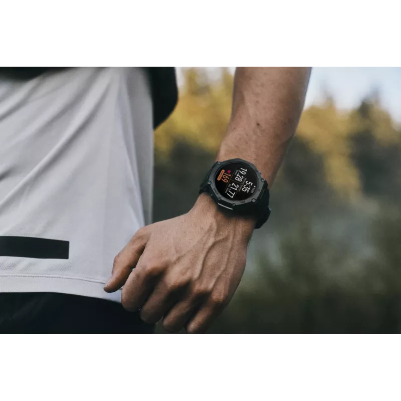 Amazfit T-Rex 3 Pro 3.81 cm (1.5 tolli) AMOLED 48 mm digitaalne 480 x 480 pikslit puuteekraan must Wi-Fi GPS (satelliit)