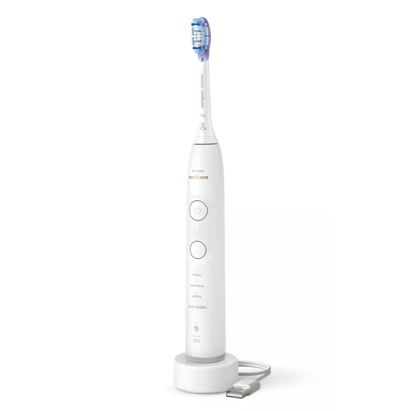 Sonic harjapea Philips Series 7100 HX7420/01 — 62 000 liigutust/min, 4 režiimi, rõhuandur, Bluetooth, taaslaetav (valge)