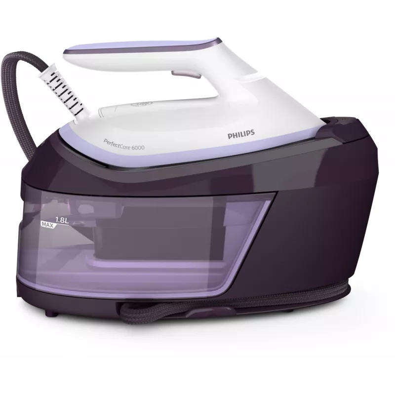 Auruga triikimisjaam Philips PSG6024/30 — 2400 W, 500 g/min aurulöök, 1,8 l paak, SteamGlide Plus tallaplaat