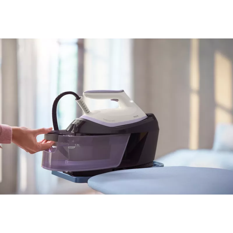 Auruga triikimisjaam Philips PSG6024/30 — 2400 W, 500 g/min aurulöök, 1,8 l paak, SteamGlide Plus tallaplaat
