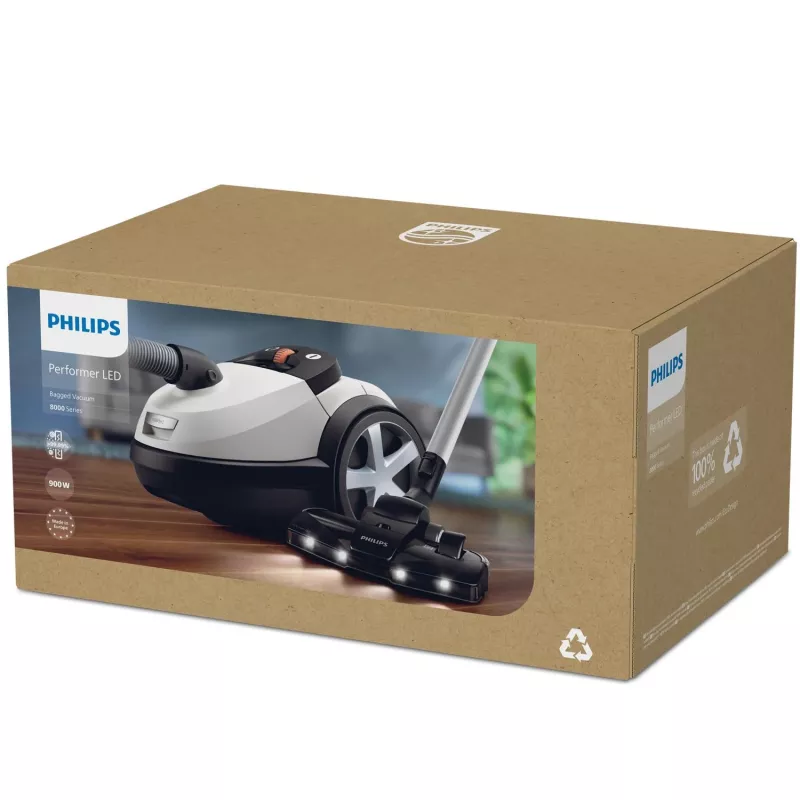 Silindertolmuimeja Philips 8000 seeria XD8142/12 — 900 W, 4 L tolmukott, HEPA, 12 m tööraadius