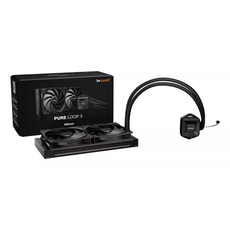 Mitmeotstarbeline vedelikjahuti be quiet! PURE LOOP 3 — 140 mm ventilaator, must, toetab LGA 1150/1151/1155/1200/1700 ja AM4/AM5