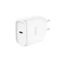 TRUST Maxo 45 W USB-C GaN-laadija, 45 W, USB-C väljund, max 20 V, 2 m kaabel, valge