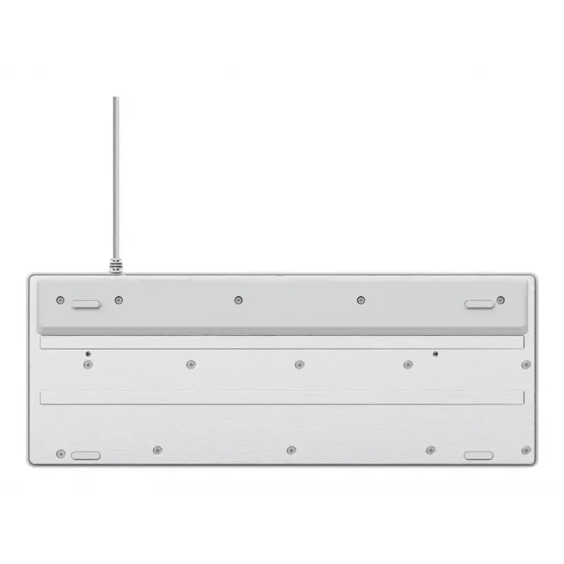 Mehaaniline numbriklahvideta mänguklaviatuur TRUST GXT 833W Thado TKL — USB, QWERTY US, RGB, valge, 87 klahvi