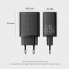 Vention FERW0-EU 65W sisetoitega kiirlaadija sülearvutile, nutitelefonile, tahvelarvutile, nutikellale, kõrvaklappidele, 2× USB-C, valge