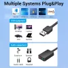 Vention 2-pordiline USB-väline helikaart 0.15M Must 2.1 kanalit 16 bitti