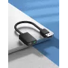 Vention 2-pordiline USB-väline helikaart 0.15M Must 2.1 kanalit 16 bitti