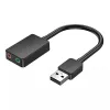 Vention 2-pordiline USB-väline helikaart 0.15M Must 2.1 kanalit 16 bitti