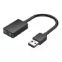 Vention 2-pordiline USB-väline helikaart 0.15M Must 2.1 kanalit 16 bitti