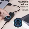 Vention USB 2.0 väline stereoadapter helitugevuse reguleerimisega 0,15 m must ABS