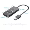 Vention USB 2.0 väline stereoadapter helitugevuse reguleerimisega 0,15 m must ABS