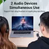 Vention USB 2.0 väline stereoadapter helitugevuse reguleerimisega 0,15 m must ABS