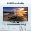 HDMI jaotur Vention 1 sisse 4 välja 4K@30Hz kuldne alumiiniumsulam