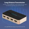 HDMI jaotur Vention 1 sisse 4 välja 4K@30Hz kuldne alumiiniumsulam