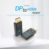 Vention DisplayPort-isane HDMI-emane adapter, must DP HDMI kullatud