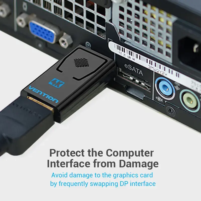 Vention DisplayPort-isane HDMI-emane adapter, must DP HDMI kullatud
