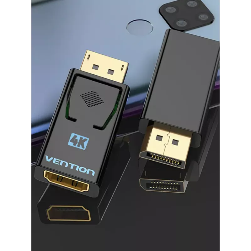 Vention DisplayPort-isane HDMI-emane adapter, must DP HDMI kullatud
