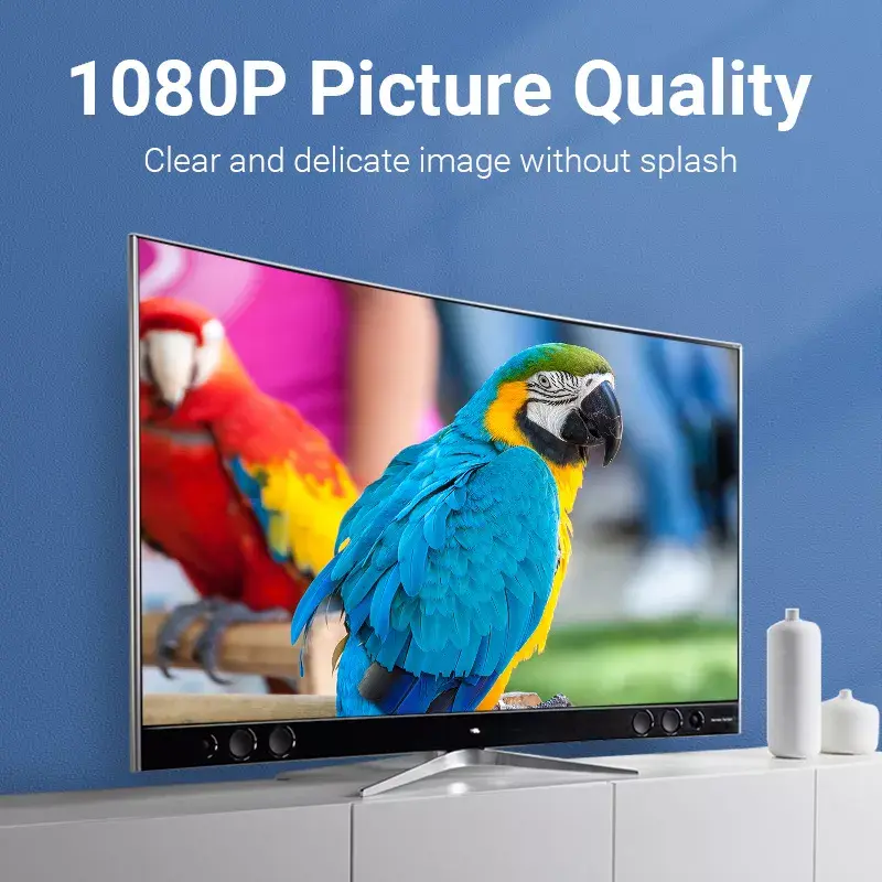 DisplayPort-HDMI-adapter Vention HBOB0, DisplayPort-isane–HDMI-emane, must, kullatud kontaktid