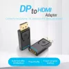 DisplayPort–HDMI adapter Vention HBKB0 – DP isane HDMI emasele, must, kullatud kontaktidega