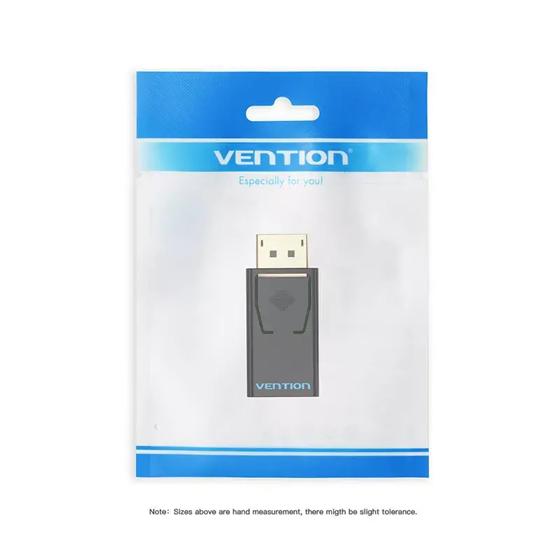 DisplayPort–HDMI adapter Vention HBKB0 – DP isane HDMI emasele, must, kullatud kontaktidega