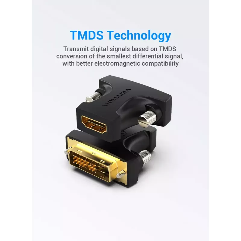 Vention HDMI emane-DVI isane adapter must 1920x1080 60Hz