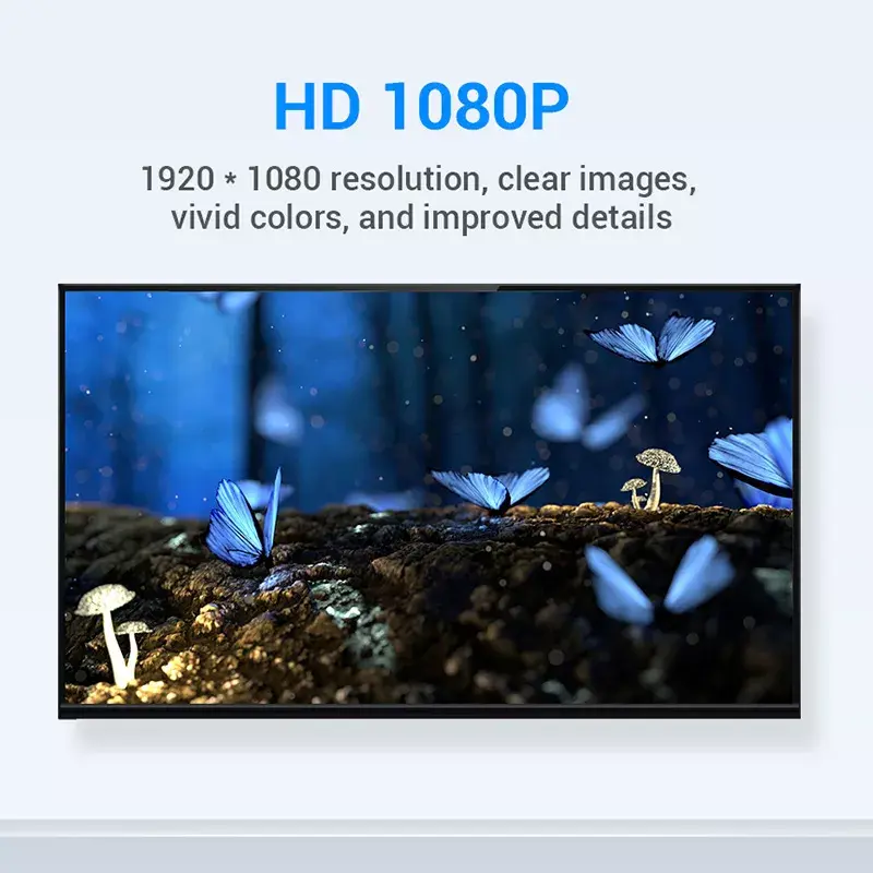 Vention HDMI emane-DVI isane adapter must 1920x1080 60Hz