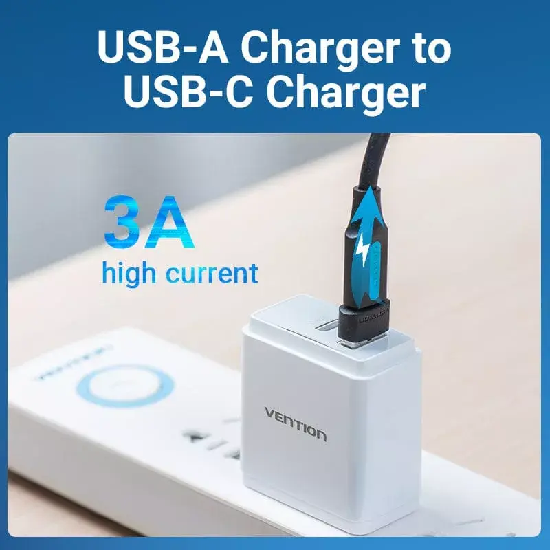 USB-adapter Vention CDWB0 USB 2.0 isane USB-C-emane must PVC