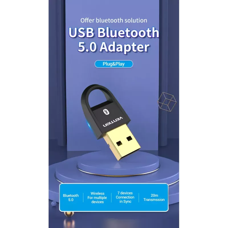 USB Bluetooth 5.0 adapter Vention CDSB0 Must