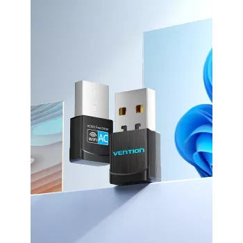 Vention USB Wi-Fi Dual Band Adapter 2.4G/5G Must Wireless USB 433 Mbit/s