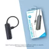 USB 2.0 jaotur Vention 3 pordiga ja 100M Etherneti adapteriga, USB 2.0 host, 4 porti, must