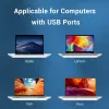 USB 2.0 jaotur Vention 3 pordiga ja 100M Etherneti adapteriga, USB 2.0 host, 4 porti, must